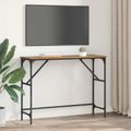 vidaXL Konzolový stôl Staré drevo 100 x 32 x 75 cm Kompozitné drevo