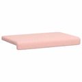 vidaXL Vankúš na lavičku Sherpa látka Ružová Hĺbka 35 cm