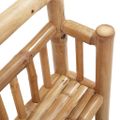 vidaXL Stenná polica Nástenná montáž Prírodná 40 x 13 x 44 cm Bambus