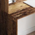 vidaXL Stôl Staré drevo 102 x 50 x 124 cm Kompozitné drevo