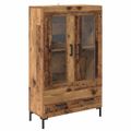 vidaXL Highboard Staré drevo 69,5 x 31 x 115 cm Kompozitné drevo