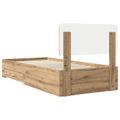 vidaXL Rám postele Remeselný dub 90 x 200 cm Kompozitné drevo