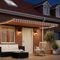 vidaXL Elektrická Retrakovateľná Markíza Viacfarebný 4,5 × 3 m