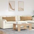 vidaXL Vankúše na pohovku 2 pcs Hnedá 120 x 40 cm Kordúrová tkanina