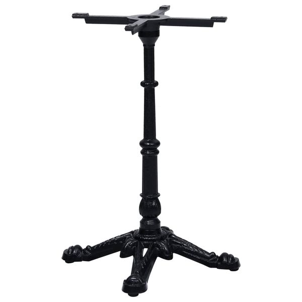 VidaXL Bistro Table Noha Čierna 52x52x72 cm Liatina