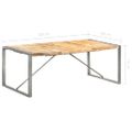 vidaXL Jedálenský stôl 200x100x75 cm masívne surové mangovníkové drevo