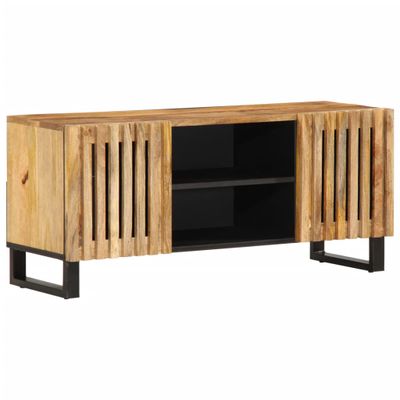vidaXL TV skrinka 105x34x46 cm, surový mangový masív
