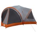 vidaXL Rodinný stan pre 10 osôb Šedá a oranžová 460 x 430 x 214 cm
