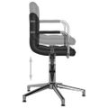 vidaXL Otočné jedálenské stoličky 2 ks čierne umelá koža