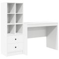vidaXL Stôl Biela 145.5 x 50 x 127 cm 2 ks