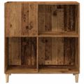 vidaXL Skrinka na platne staré drevo 84,5x38x89 cm kompozitné drevo