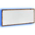 vidaXL Kúpeľňové zrkadlo s LED staré drevo 100x8,5x37 cm