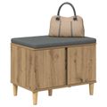 vidaXL Predsieňová lavica Remeselný Dub 60 x 38 x 46 cm