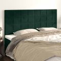 vidaXL Čelo postele tmavozelené 180x5x118/128 cm zamatové