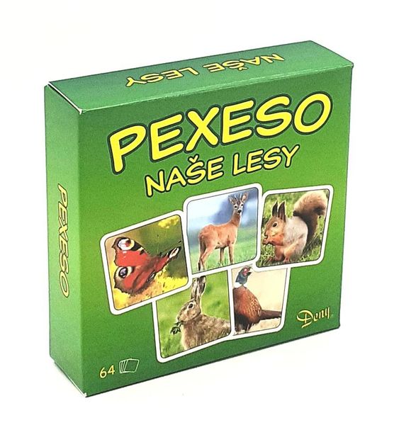 Pexeso Naše lesy v krabičke