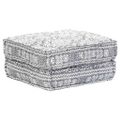 vidaXL 3-miestna modulárna taburetka, svetlosivá, látka