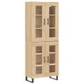 vidaXL Vysoká skrinka dub sonoma 69,5x34x180 cm spracované drevo