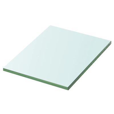 vidaXL Poličkový panel z priehľadného skla, 20x15 cm