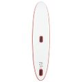 vidaXL Nafukovací Stand up paddleboard s plachtou, červeno biely