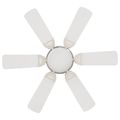 vidaXL Stropný ventilátor s osvetlením Ø 82 cm Biela