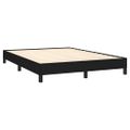 vidaXL Posteľný rám boxspring s matracom čierny 140x200 cm látka