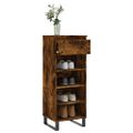 vidaXL Botník dymový dub 40x36x105 cm spracované drevo