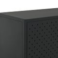 vidaXL Komoda čierna 75x35x75 cm oceľová