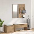 VidaXL Sada nábytku do predsiene Artisan Oak Engineered Wood