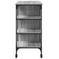 vidaXL Kuchynský vozík sivý sonoma 100x45x89,5 cm kompozitné drevo