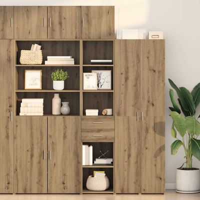 vidaXL Highboard Remeselný dub 40 x 42,5 x 185 cm Kompozitné drevo