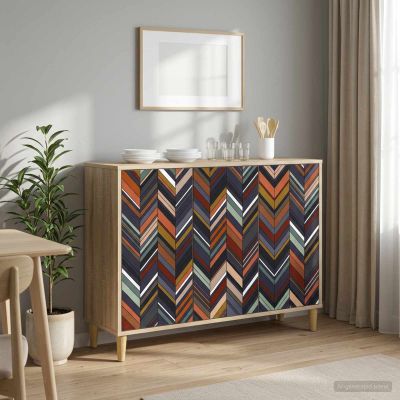 vidaXL Servírovacia skriňa OMMEN Sonoma 102 x 33 x 75 cm