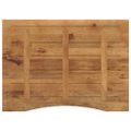 vidaXL Stolová doska so zakrivením 110x80x2,5 cm surový mangový masív