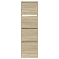 vidaXL Botník so 4 výklopnými zásuvkami dub sonoma 60x42x204 cm