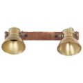 vidaXL Industriálna nástenná lampa mosadzná 45x25 cm E27