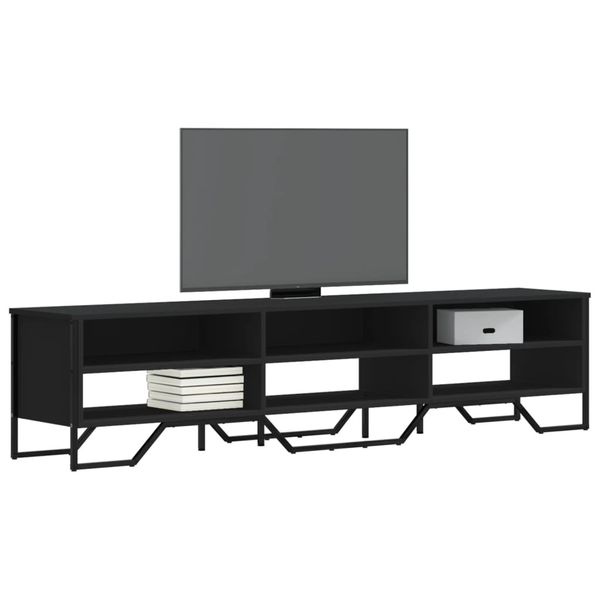 vidaXL TV skrinka čierna 180x34x41 cm kompozitné drevo