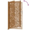 vidaXL Záhradná brána 100x200 cm, odolná oceľ, dizajn s pruhmi
