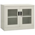 vidaXL Kancelárska skriňa bledosivá 90x40x70 cm oceľová