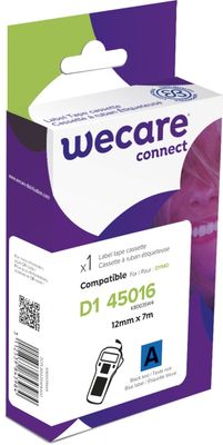 WECARE ARMOR páska kompatibilná s DYMO S0720560,Black/Blue,12MM*7M