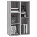vidaXL Knižnica/komoda sivá sonoma 50x25x80 cm spracované drevo