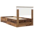 vidaXL Rám postele Staré drevo 90 x 200 cm Kompozitné drevo