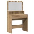 vidaXL Toaletný stolík Remeselný dub 80 x 41 x 134,5 cm