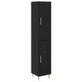 vidaXL Highboard 2 ks Čierny dub 34,5 x 34 x 180 cm Kompozitné drevo
