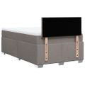 vidaXL Boxspring posteľ s matracom sivohnedá 120x190 cm látka
