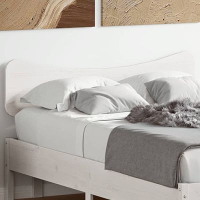 vidaXL Čelo postele biele 120 cm masívna borovica