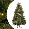 vidaXL Umelý Sklápací Vianočný Stromček Zelená 270 cm PVC a oceľ