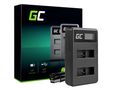 ADCB20 Green Cell Charger AHBBP-501 for GoPro AHDBT-501, Hero 5 Hero 6 Hero 7 HD Black White Silver