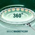 Súprava zelenej masážnej hula hoop obruče HMS HHM14 a bedrového pásu HMS BR163 Plus size
