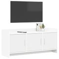 vidaXL TV skrinka 102 x 33 x 47 cm Biela Kompozitné drevo