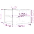 vidaXL Konferenčný stolík dub sonoma 58x58x40 cm kompozitné drevo