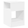 vidaXL Koncový stôl Biela 30,5 x 30 x 45 cm Kompozitné drevo